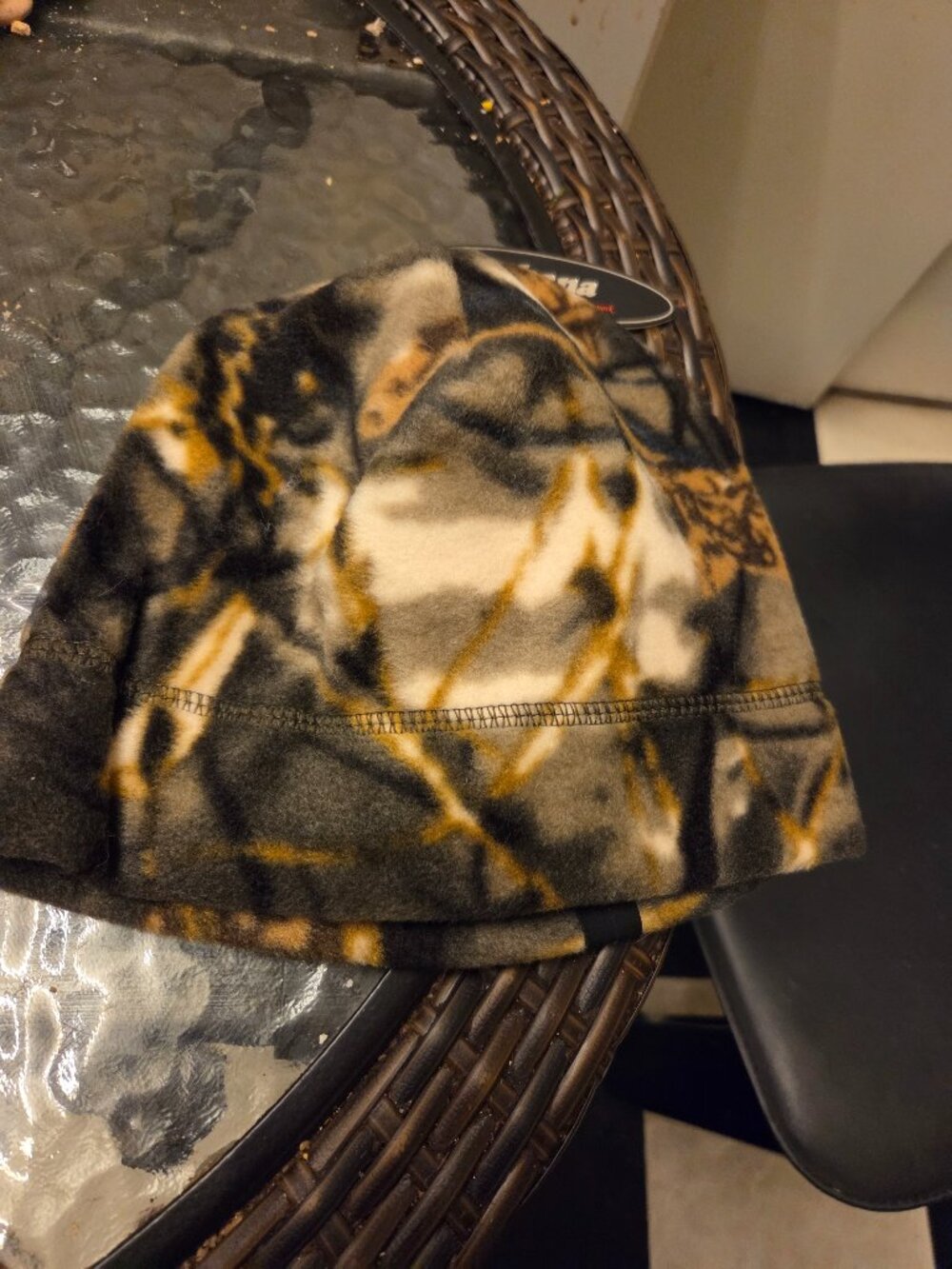Fleece camouflage cap